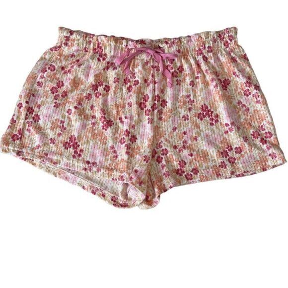 Laura Ashley Floral Pink, Yellow, Orange Print Tank Top & Short Set Pajamas Sz M - Picture 4 of 14